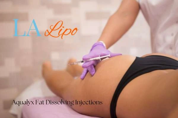 Woman having fat dissolving injections Waltham Cross on thighs