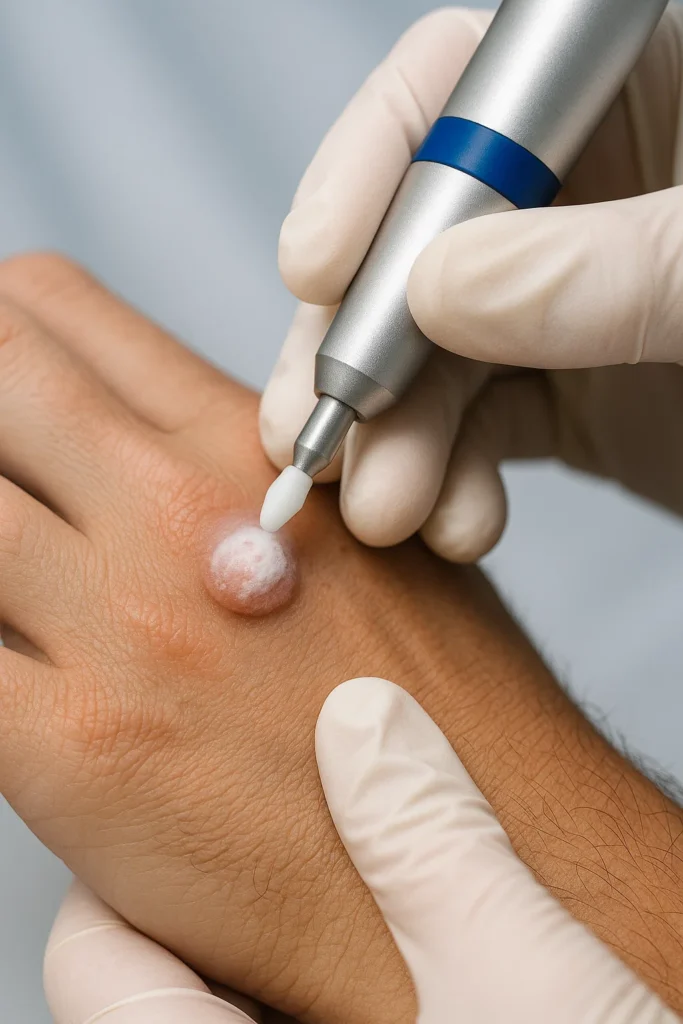 example of wart removal Waltham Cross using cryopen