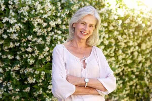 Older woman happy with urinary incontinence treatment Waltham Cross